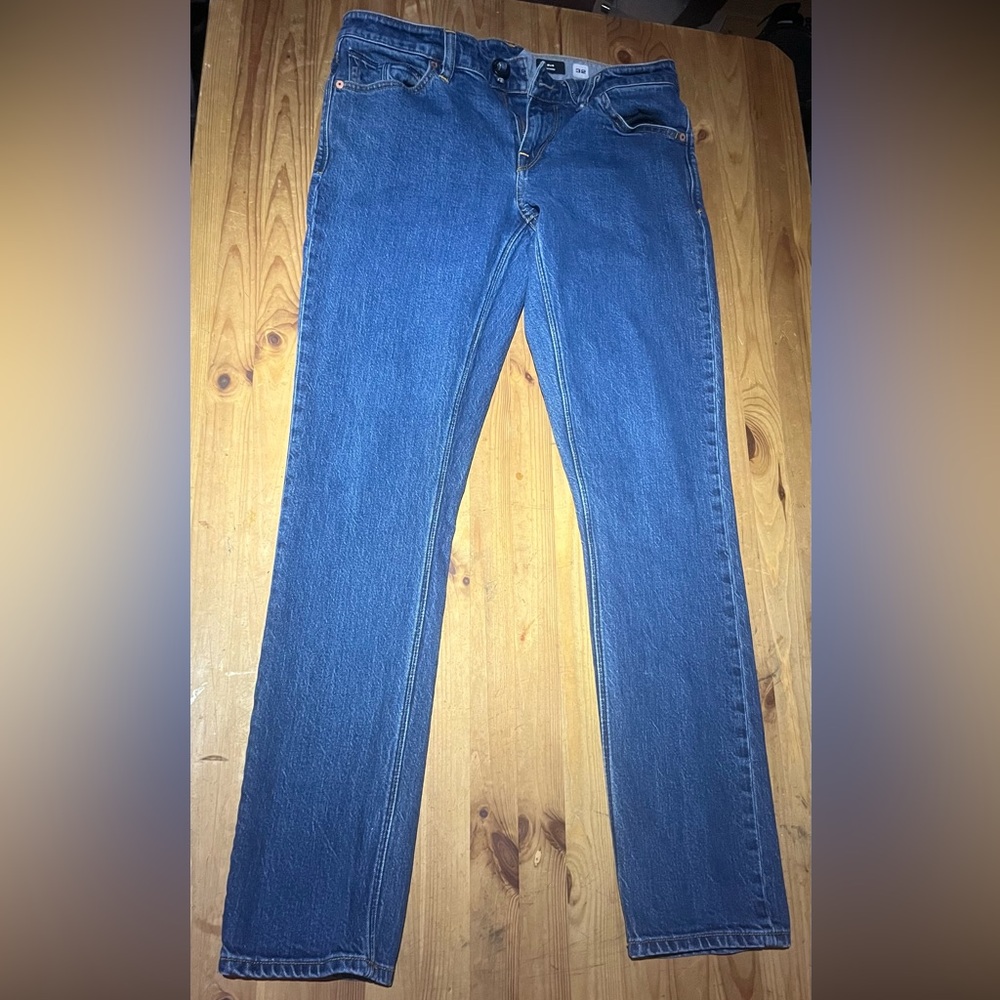 Volcom Men's Blue Straight Jeans